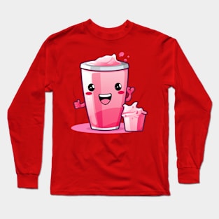 Soft drink cute T-Shirt cute giril Long Sleeve T-Shirt